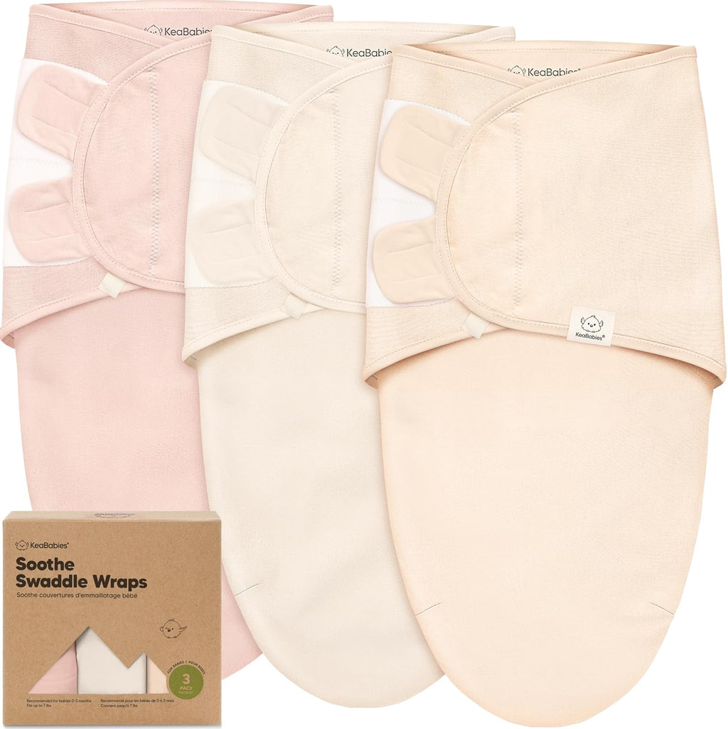 KeaBabies 3pk - Pañales orgánicos para recién nacidos, 0.5 TOG Ange...