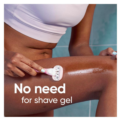 Gillette Venus ComfortGlide White Tea 4 unidades, con Gillette Venus ComfortGlide plus Olay 2 unidades, repuestos de cuchilla de afeitar para mujer