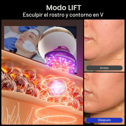 INIA SPHERA Dispositivo facial de microcorriente 8 en 1 mejorado pa...