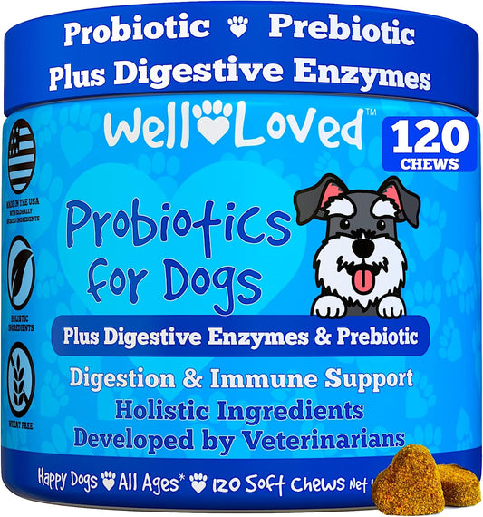 Well Loved Probióticos para perros, probióticos para perros, fabric...