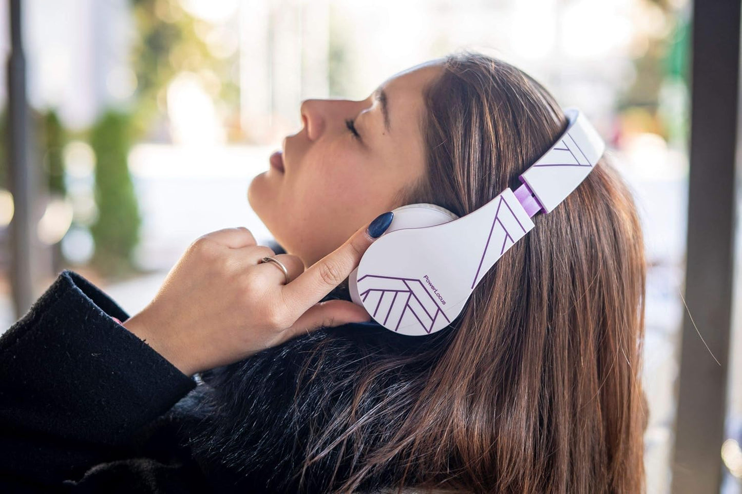 PowerLocus Auriculares Bluetooth sobre la oreja, auriculares inalám...