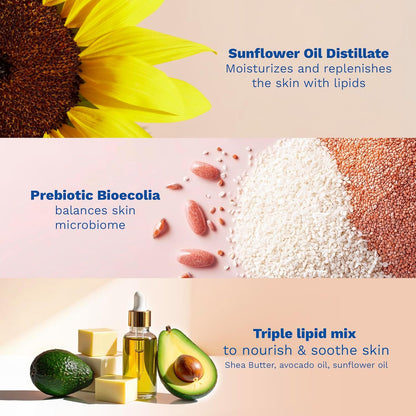 Mustela Stelatopia+ - Crema Reparadora de Lípidos - Hidratante para Piel con Tendencia al Eczema - Con Aceite Natural de Girasol y Prebiótico - Verificado por EWG - Para Bebés, Niños y Adultos - Sin