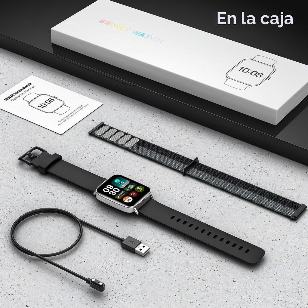 Reloj inteligente para mujeres y hombres, 1.85 pulgadas HD AMOLED F...