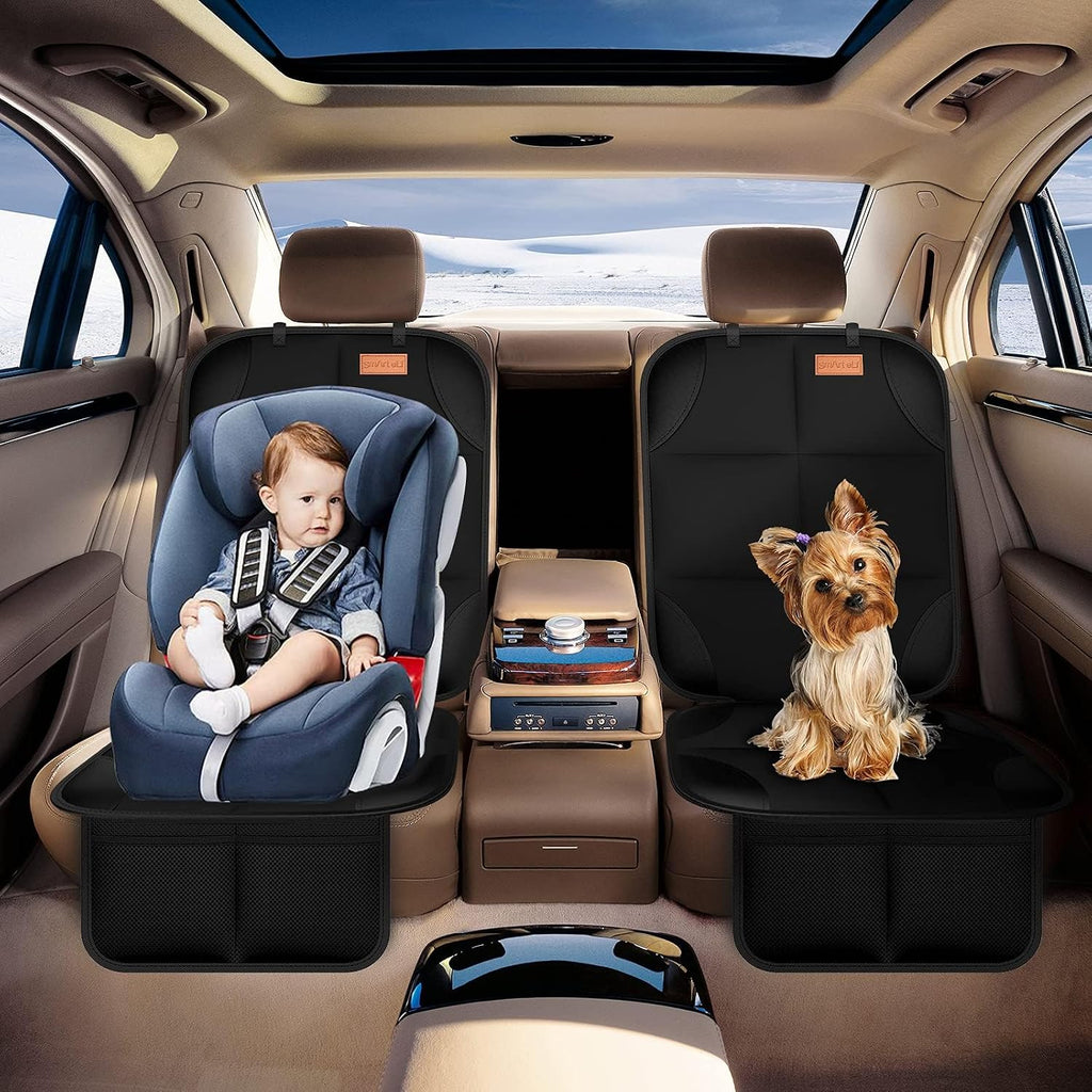 SMART ELF Protector de asiento de automóvil, acolchado más grueso y...