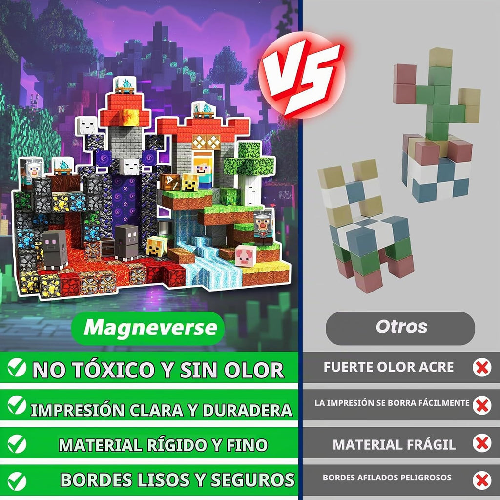240 bloques magnéticos, bloques de construcción magnéticos, cubos d...