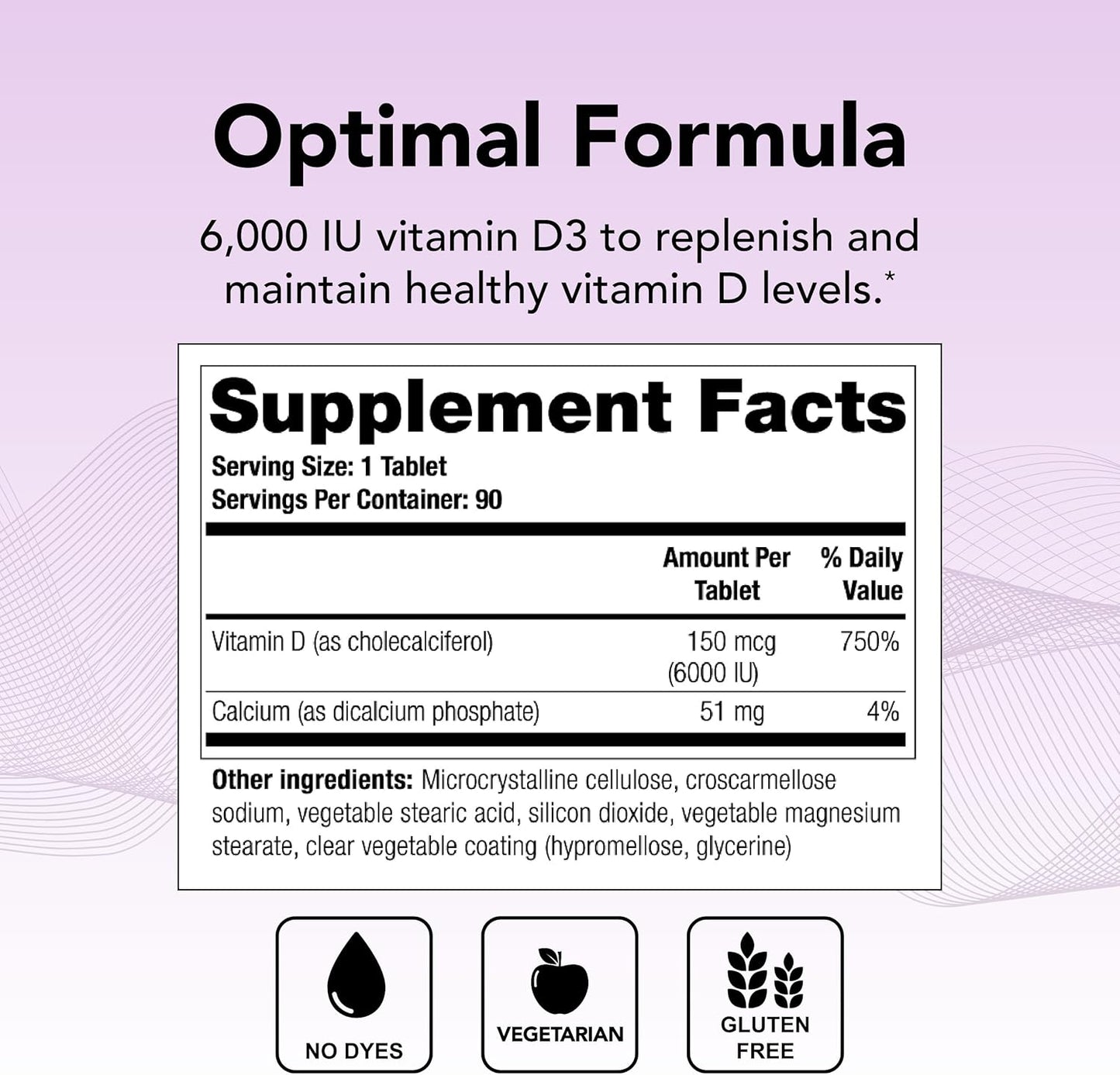 Theralogix Thera-D 6000 Suplemento de vitamina D - 6,000 UI (150 mc...