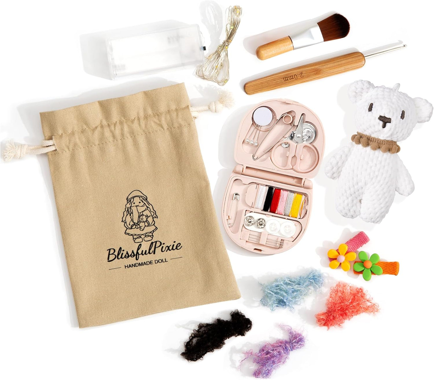 BlissfulPixie Muñeca Waldorf hecha a mano- Diana 12", Muñeca de...