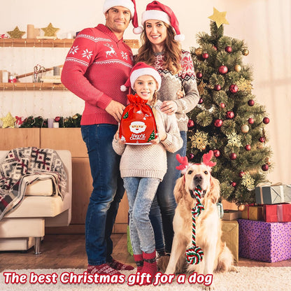 MRSOHRET Juguetes navideños para perros, paquete de 9 juguetes de c...