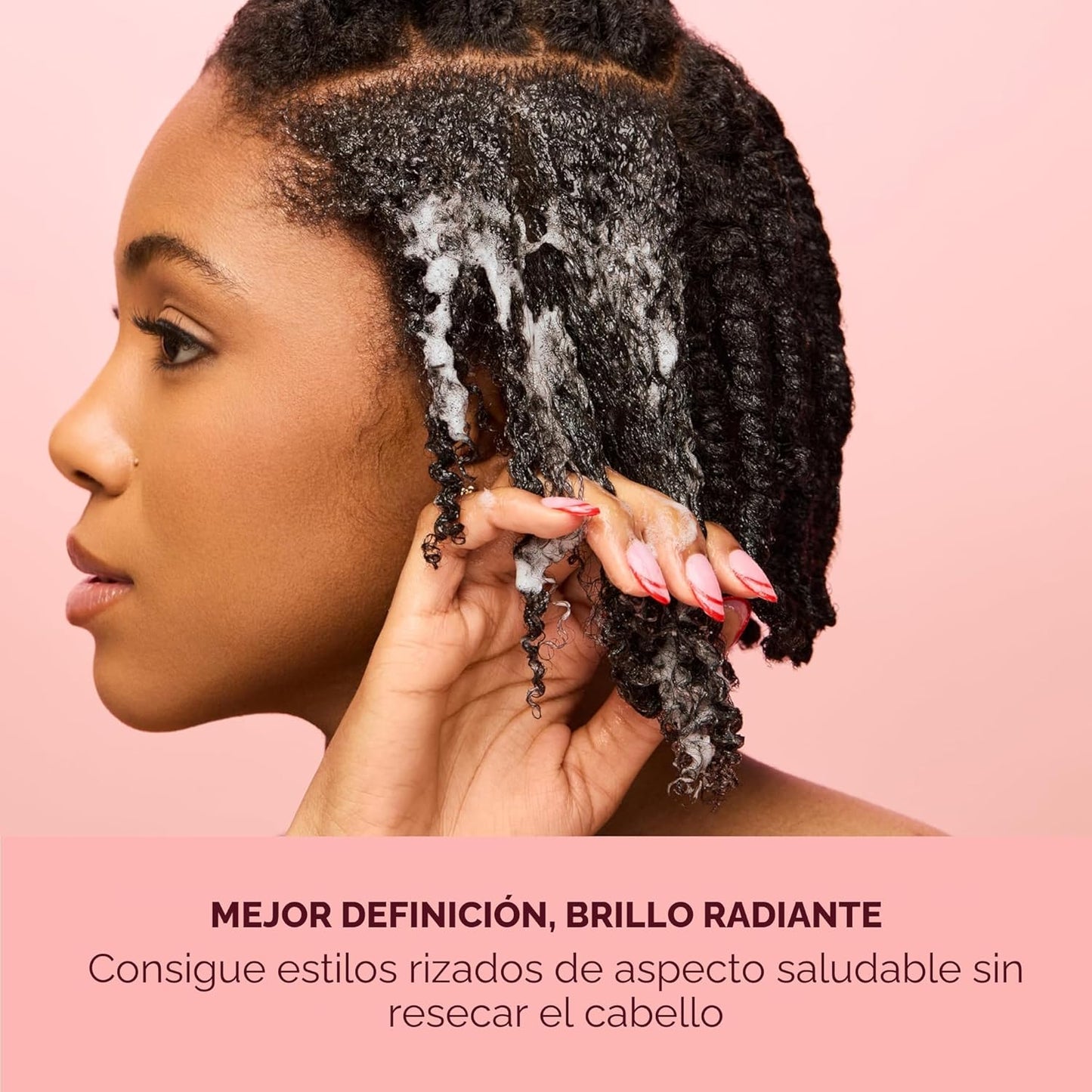 Espuma para rizos SheaMoisture de coco y hibisco para control del e...