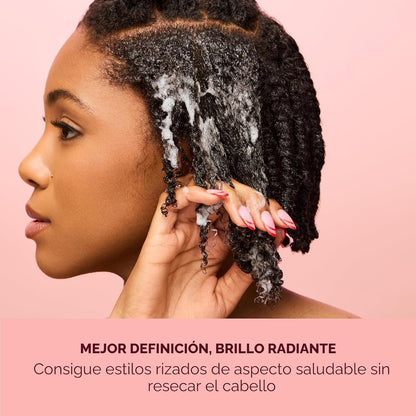 Espuma para rizos SheaMoisture de coco y hibisco para control del e...