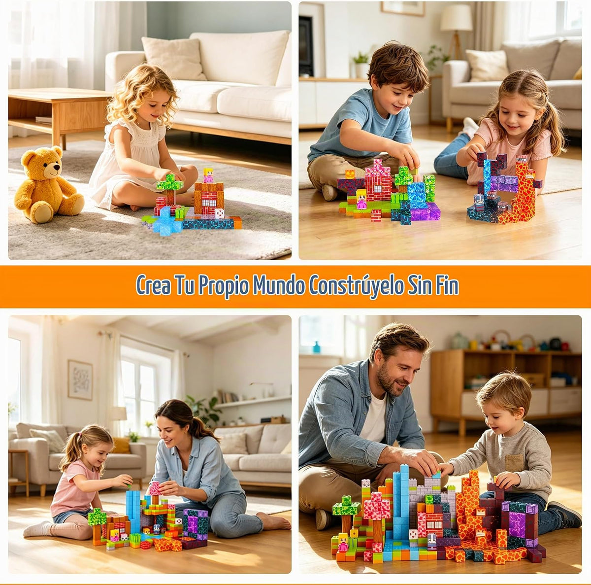 RiteHold 150 bloques de construcción magnéticos para niños de 3 a 8...