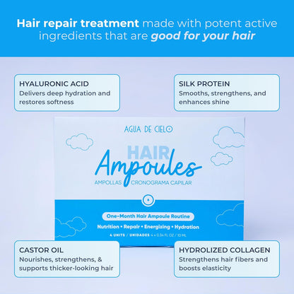 Agua de Cielo Juego de ampollas para el cabello - Tratamiento inten...