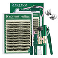 KEYYOU Flora - Kit de racimos de pestañas Flaunt D, pestañas natura...