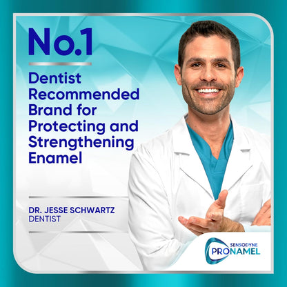 Pasta dental Sensodyne Pronamel para fortalecimiento clínico del esmalte, acción blanqueadora, 3.4 oz (paquete de 3)