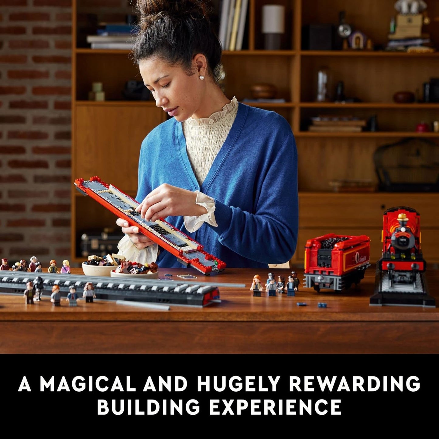 LEGO Harry Potter Hogwarts Express – Edición de Coleccionistas 76405, Modelo de Réplica Icónico de Tren de Vapor de las Películas, Set de Recuerdos Coleccionables para Adultos