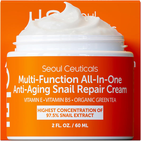 SeoulCeuticals Crema Hidratante de Mucina de Caracol 97.5% - Crema...