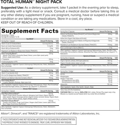 ONNIT Total Human - Paquetes diarios de vitaminas para hombres y mu...