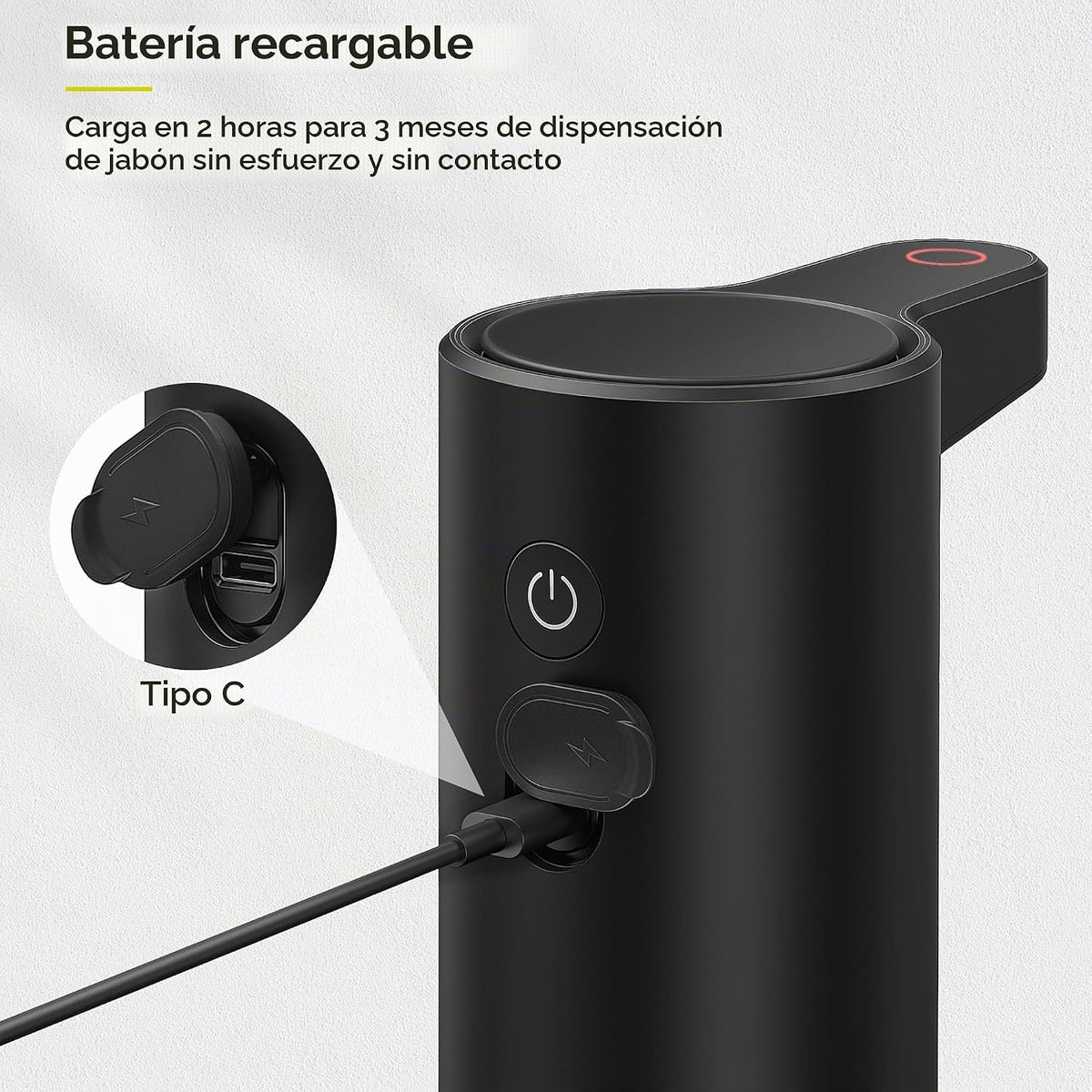 EKO Aroma - Dispensador automático de jabón líquido de 9 onzas líqu...