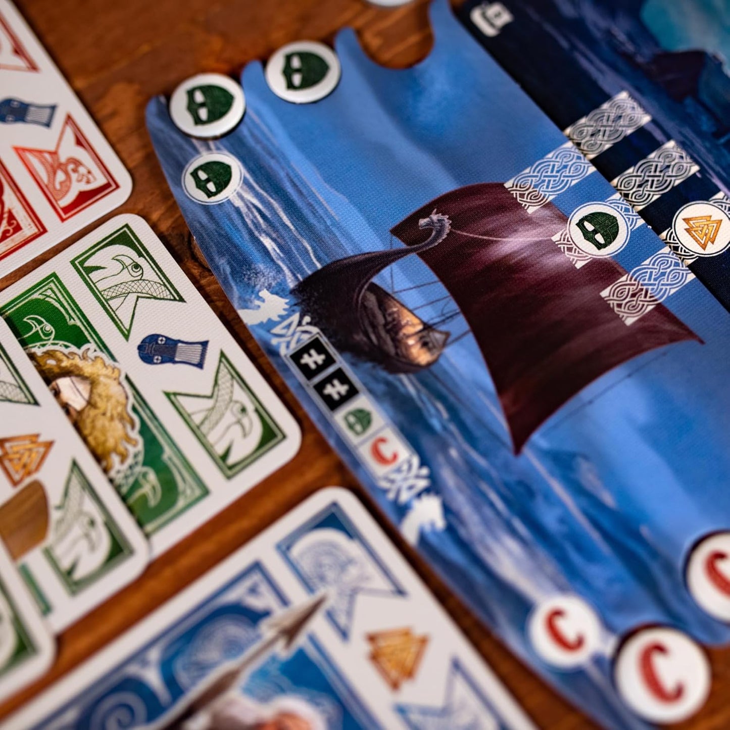 Knarr Board Game - Form the Greatest Band of Vikings! Thrilling Exploration and Strategy Game, Fun Family Game for Kids & Adults, Ages 10+, 2-4 Players, 30 Min Playtime, Made by Pandasaurus Games