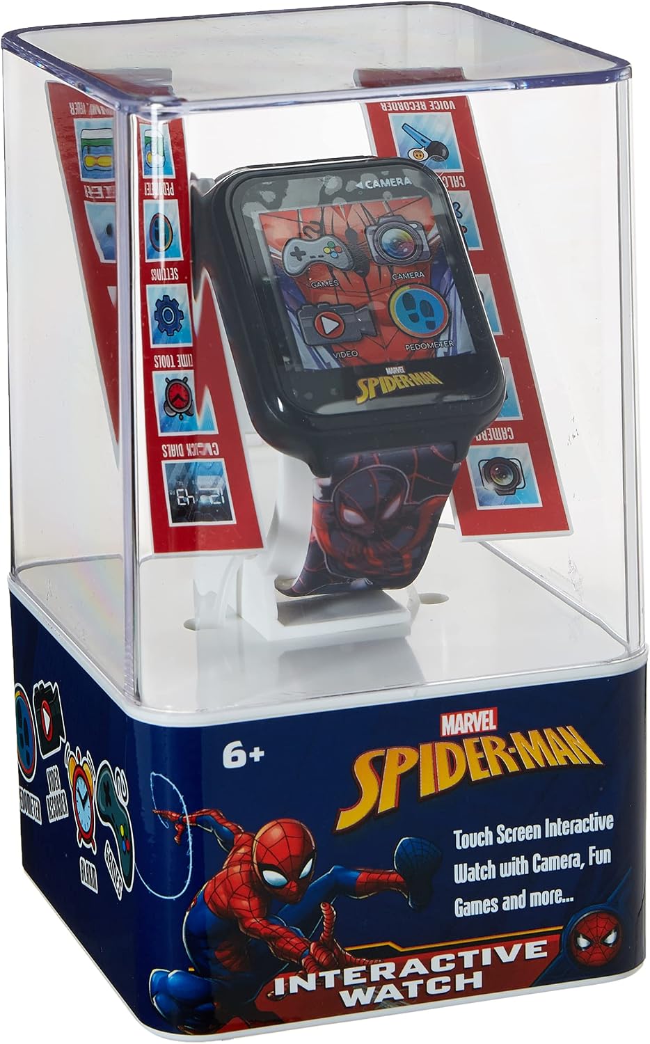 Marvel Spider-Man - Reloj inteligente para niños, reloj interactivo...