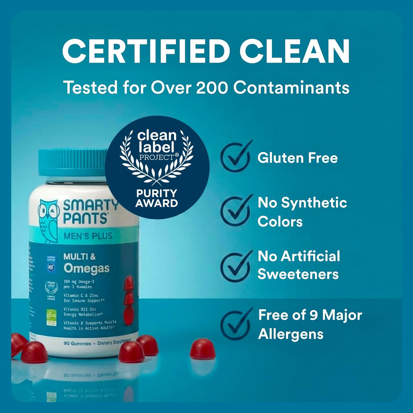 SmartyPants Gomitas multivitamínicas para hombres - Fórmula mejorad...