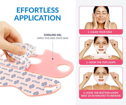 Stylia MaxiLift V-Line - Máscara facial de colágeno con elevación \...