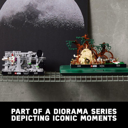 Lego Star Wars Death Star Trench Run Diorama 75329 Set para adultos, decoración de habitación, regalo con TIE Advanced Fighter de Darth Vader