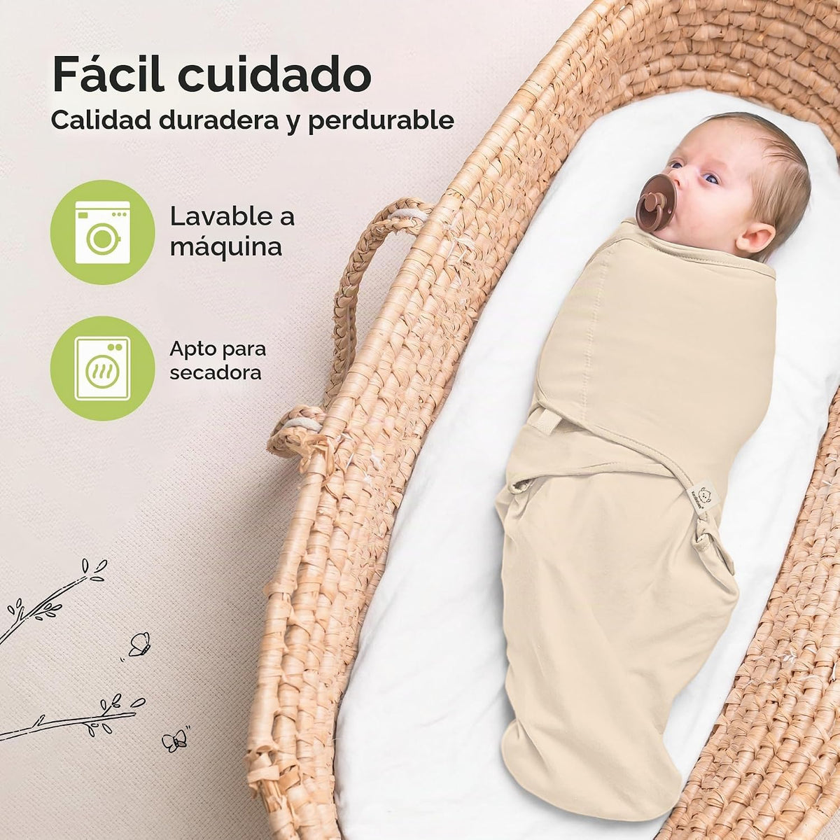 KeaBabies 3pk - Pañales orgánicos para recién nacidos, 0.5 TOG más...