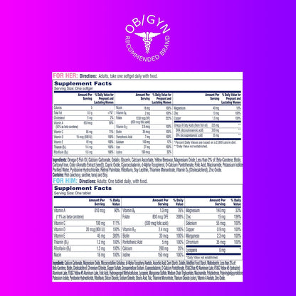 One A Day Multivitamínico Prenatal en Cápsulas Blandas para Hombres...