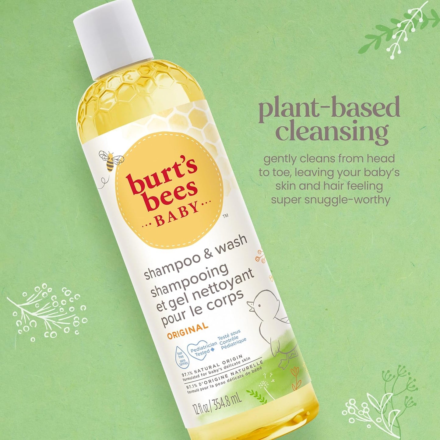 Champú de Burt's Bees botellas de 12 onzas, paquete de 3, paque...