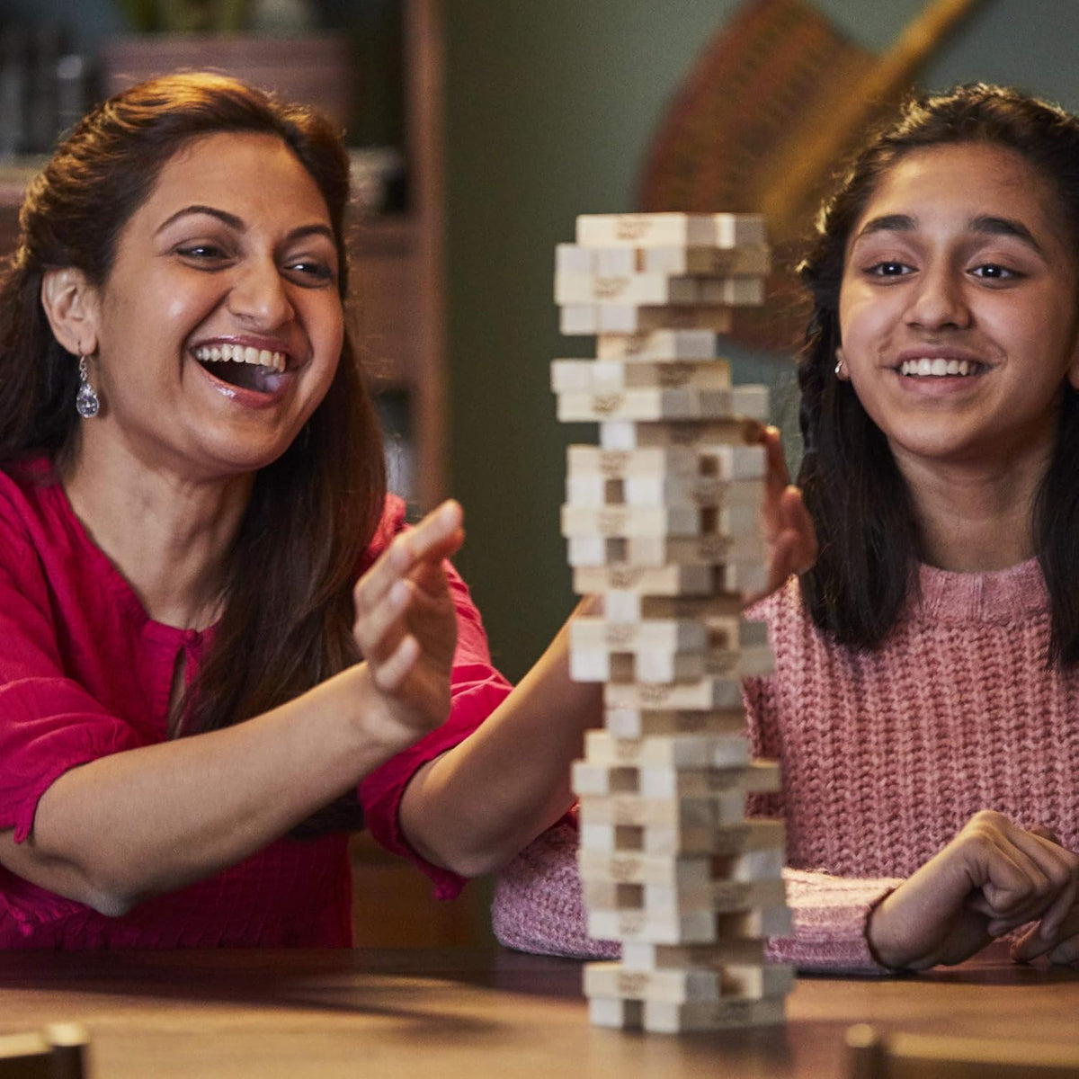 Hasbro Gaming Jenga - Juego de torre tambaleante de bloques de made...