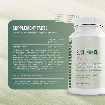 SUBSTANCE. - Nature's Sustenance - Suplemento diario de verdura...