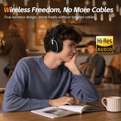 MMWOWARTS Auriculares Bluetooth híbridos con cancelación activa de...