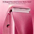 Afeitadora eléctrica impermeable 2 en 1 para mujer, color rosa fram...