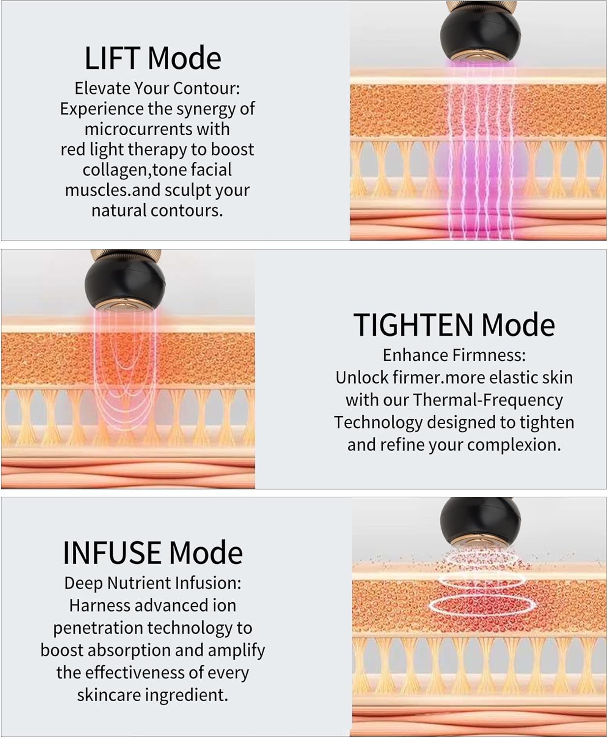 Era of Nature Dispositivo de tonificación facial de luz roja - Tecn...
