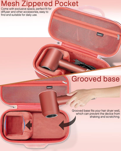 Estuche de almacenamiento rígido RAIACE compatible con secador de p...