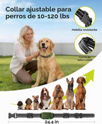 Collar de choque para perro, collar de entrenamiento para perros de...