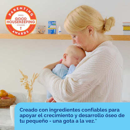 Mommy's Bliss Gotas orgánicas sin color artificial, vitamina D, 0.1...