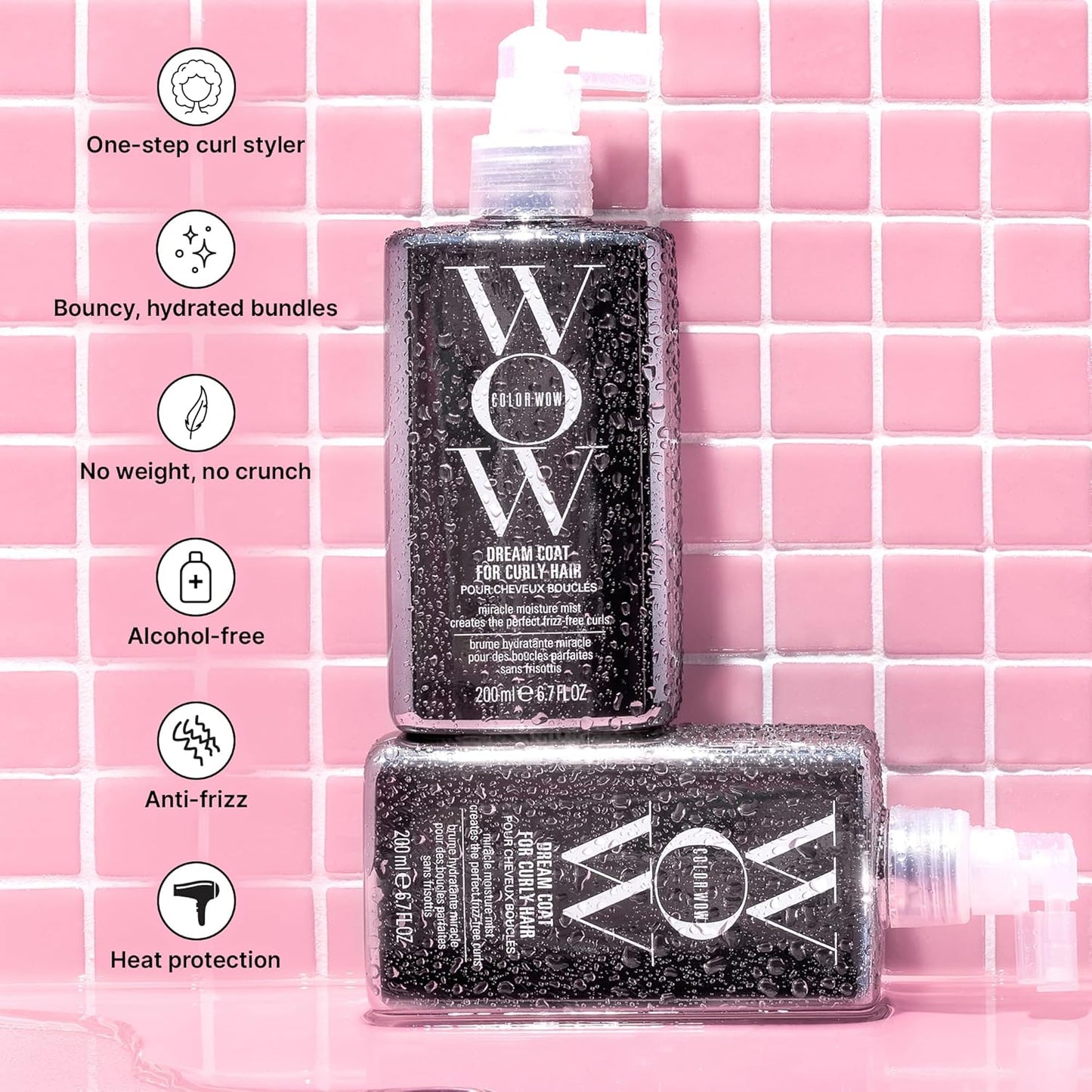 COLOR WOW Dream Coat para cabello rizado: rizos sin encrespamiento...