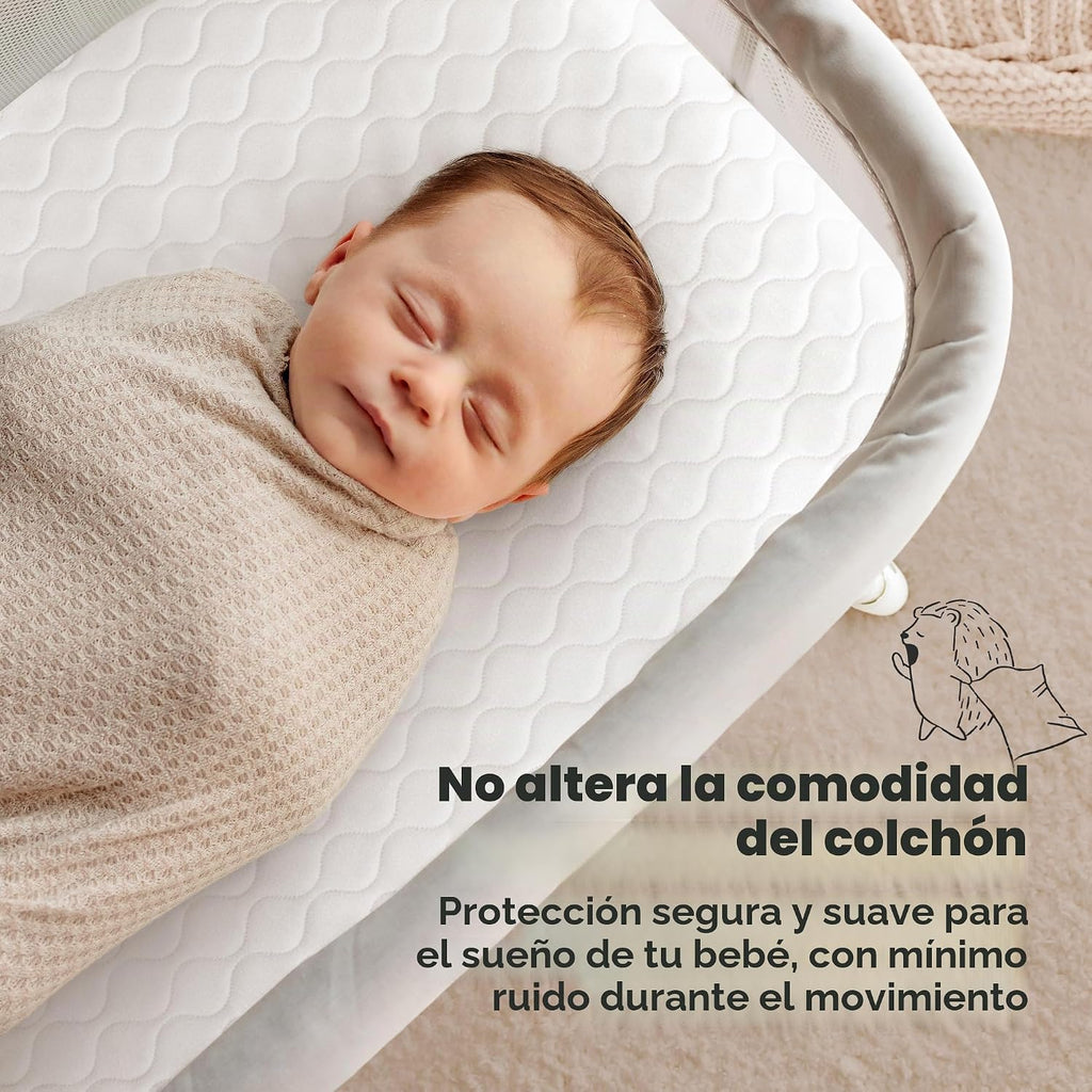 Paquete de 2 protectores de colchón impermeables para moisés de 32...