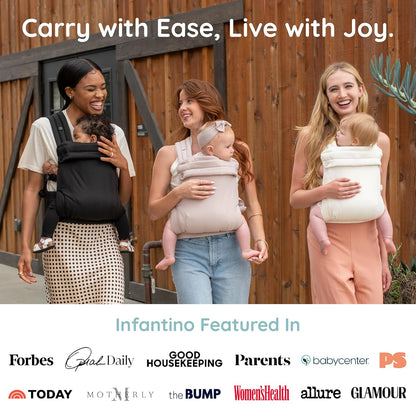 Infantino Honey Blossom - Portabebés ergonómico para bebés a niños...