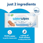 WaterWipes Sensitive+ Toallitas 3 en 1 para Recién Nacidos y Bebés,...