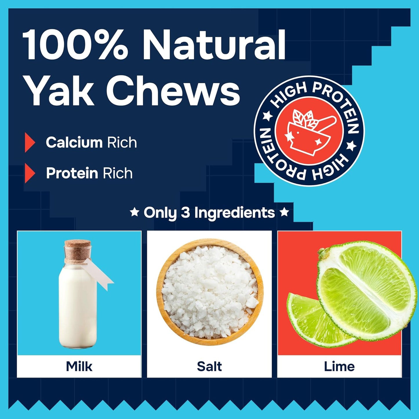 Masticables de queso de yak 100% natural del Himalaya para todas la...