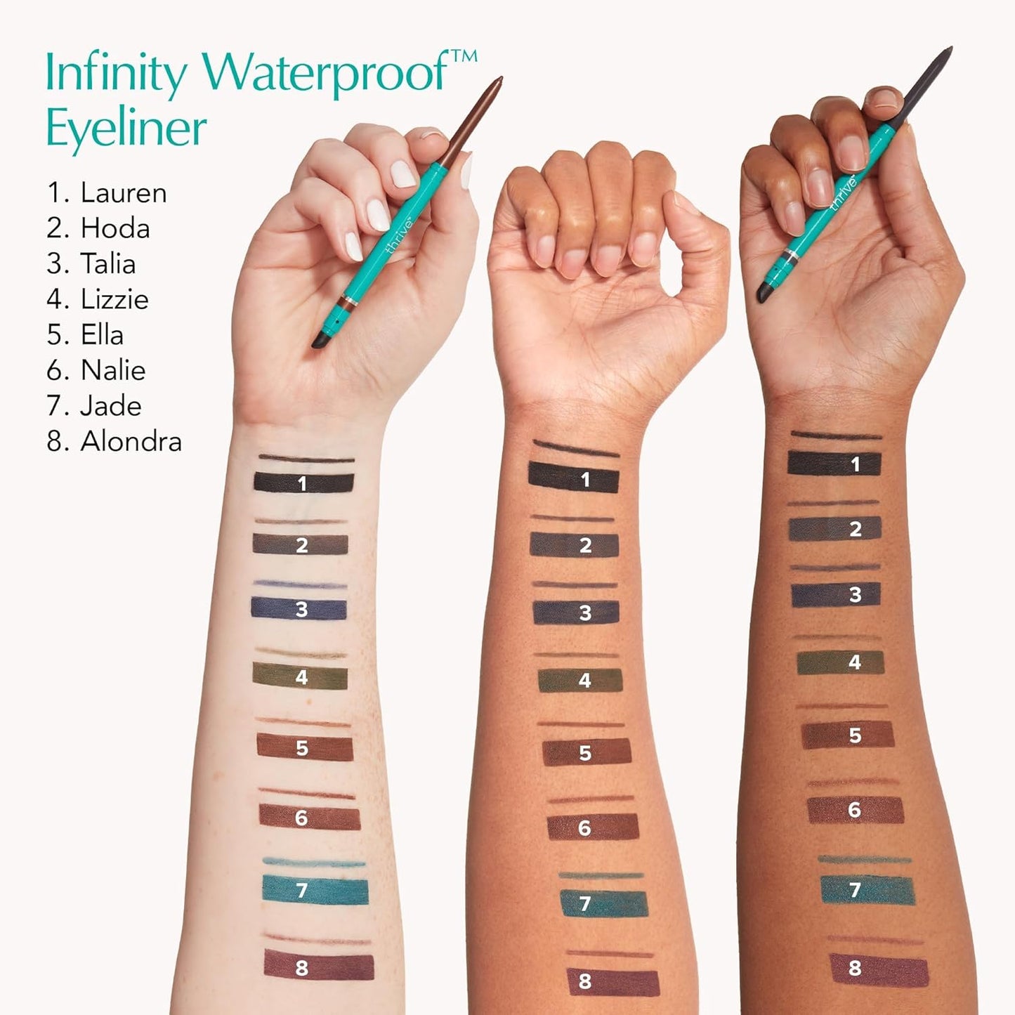 Thrive Causemetics Infinity Lápiz delineador de ojos impermeable, c...