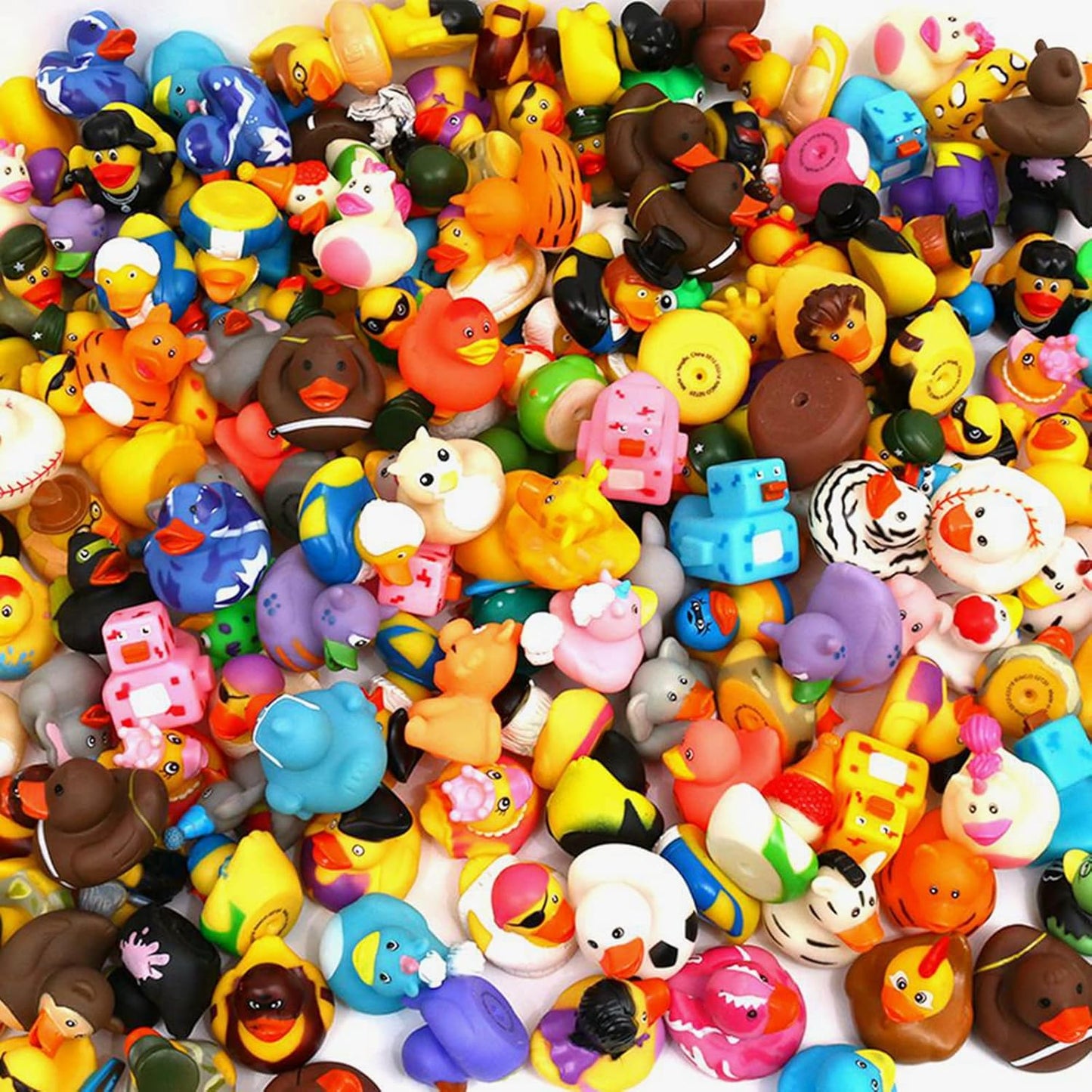 XY-WQ Paquete de 200 patos de goma para Jeeps Ducking, pato flotant...