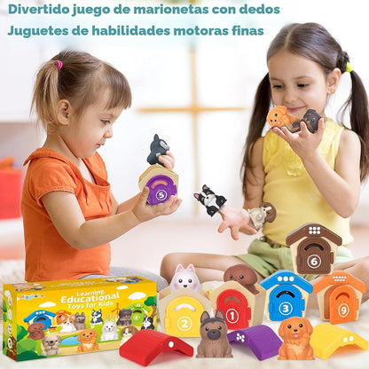 Juguetes de aprendizaje para niños pequeños de 1, 2, 3 años, 20 pie...