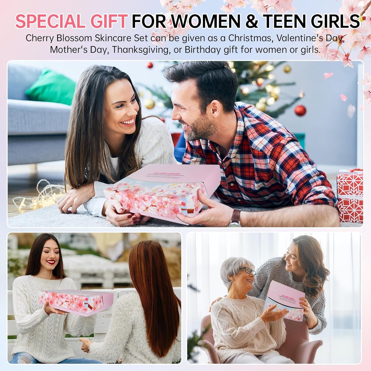 Conjunto de Cuidado de la Piel Sakura para Chicas Adolescentes, Set...