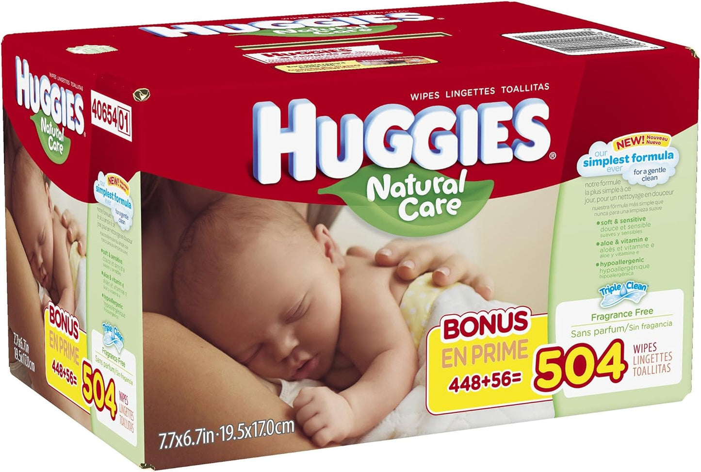 Huggies Toallitas naturales para bebés, recargas, 504 unidades