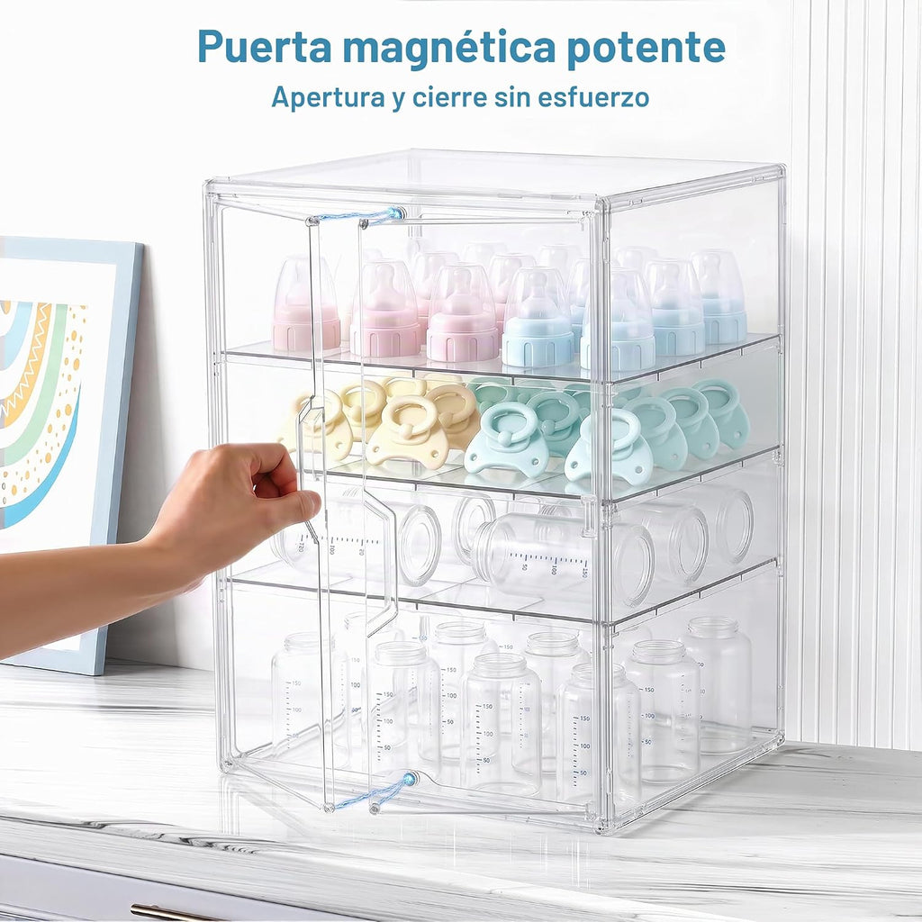 HBlife Organizador de almacenamiento de biberones para armario de e...
