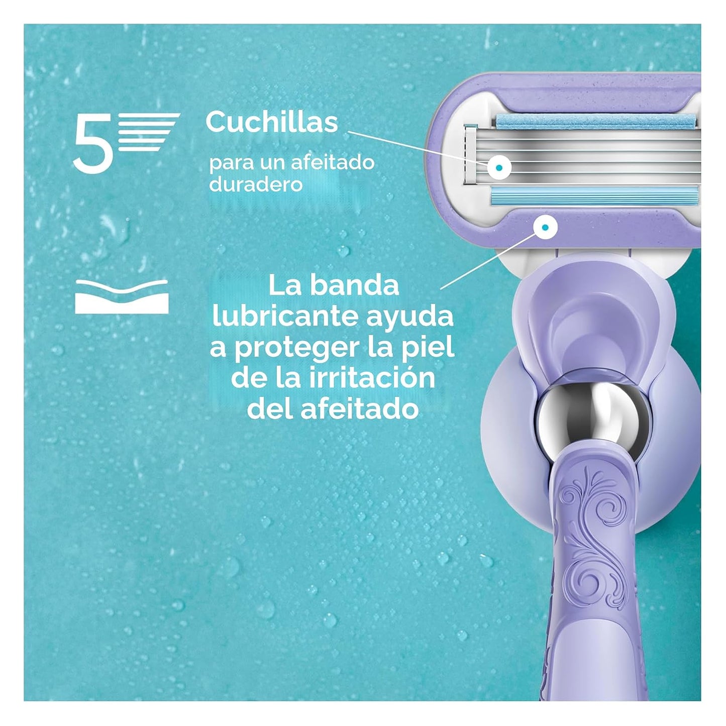 Gillette Venus Extra Smooth Swirl - Repuestos para cuchilla de afei...